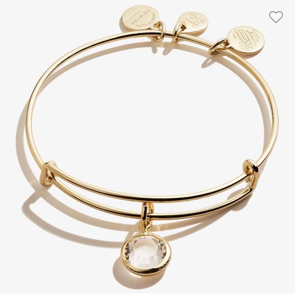 Alex and Ani April Crystal birthstone bracelet
